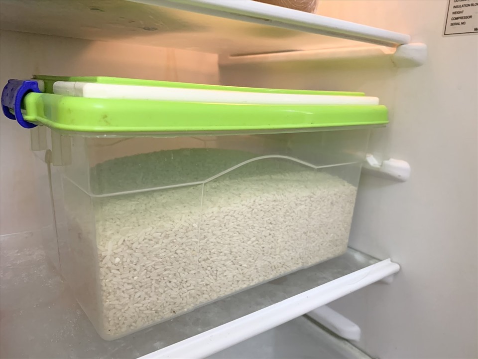 Bảo quản gạo trong tủ lạnh hoặc tủ kín