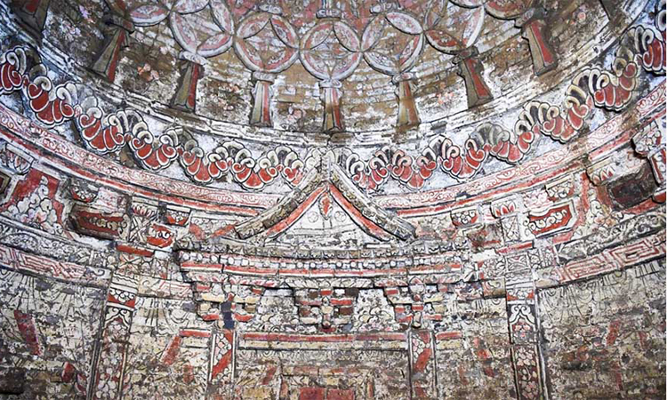 Tìm hiểu cụm lăng mộ 700 năm ở Trung Quốc được trang trí bích họa