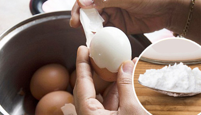 Trứng dễ bóc vỏ hơn sau khi luộc với muối ăn