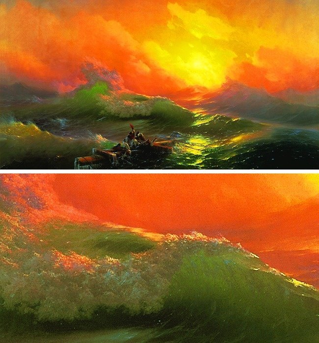 "The Ninth Wave - Đợt sóng thứ Chín" của Ivan Aivazovsky