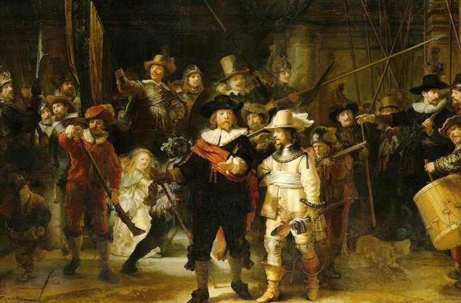 “Night watch - Tuần tra đêm” của Rembrandt